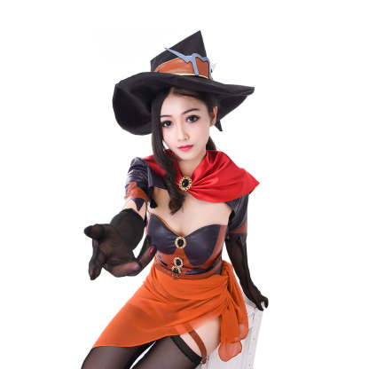 Legend Mercy Angela Ziegler Witch Skin Cosplay Costume | Overwatch Game Series-Astricos