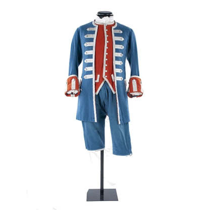 Royal Blue Tudor Cosplay Uniform - Victorian Civil War Hussar Costume | Custom-Made Guard Outfit | Astricos-Astricos