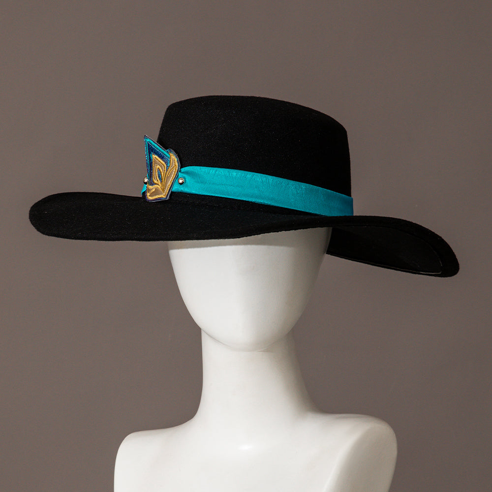 Honkai Star Rail Aventurine Cosplay Costume Wig & Earrings Set | Authentic Game Cosplay Accessories-Astricos