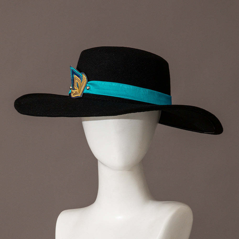 Honkai Star Rail Aventurine Cosplay Costume Wig & Earrings Set | Authentic Game Cosplay Accessories-Astricos