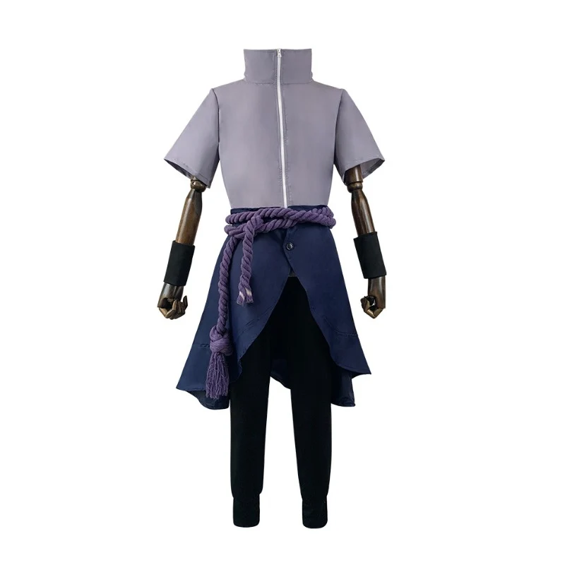 Naruto Uchiha Sasuke Cosplay Costume, Full Set, Custom Size for Anime Con & Halloween