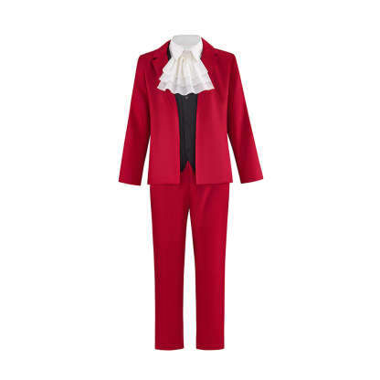 Premium Miles Edgeworth Cosplay Costume - Ace Attorney 4 Outfit-Astricos