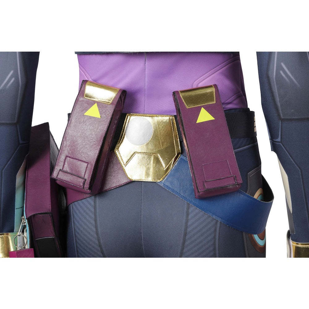 Valorant Neon Cosplay Costume – Blue Combat Uniform for Women | Full Set for Halloween & Party | Astricos-Astricos