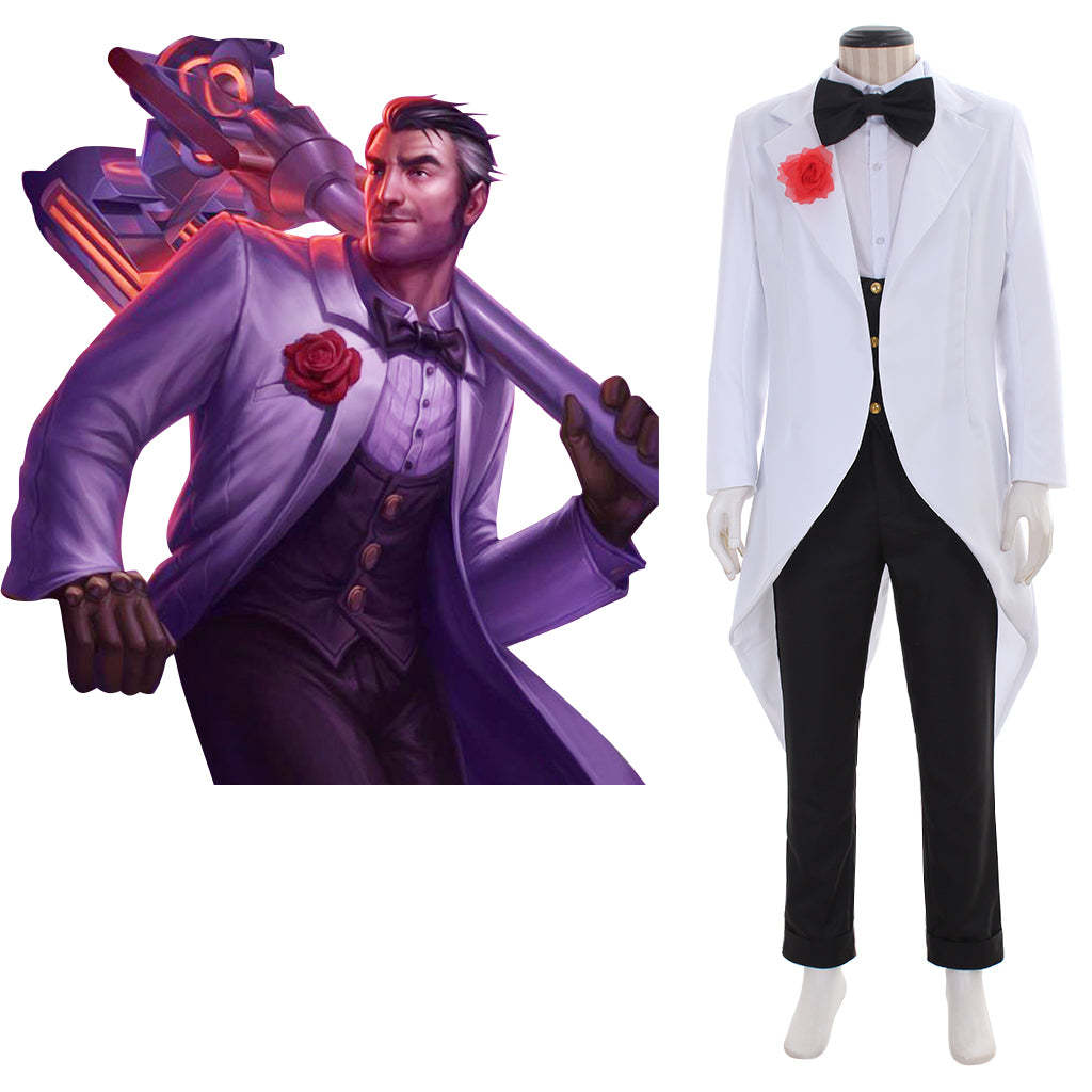 LOL Debonair Jayce Cosplay Costume - Defender of Tomorrow Uniform | Astricos-Astricos