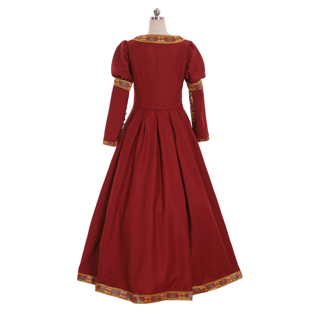 Renaissance Victorian Court Royal Princess Corset Dress Suit - Medieval Tudor Queen Costume-Astricos
