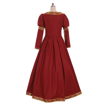 Renaissance Victorian Court Royal Princess Corset Dress Suit - Medieval Tudor Queen Costume-Astricos