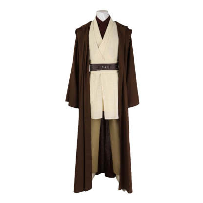 Obi-Wan Kenobi Cosplay Costume Robe Full Set - Perfect for Halloween & Star Wars Parties-Astricos