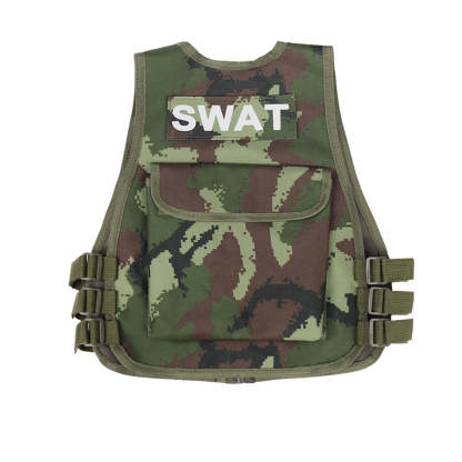 Kids Military Airsoft Vest - Camouflage Tactical Cosplay Costume for Outdoor Adventures-Astricos