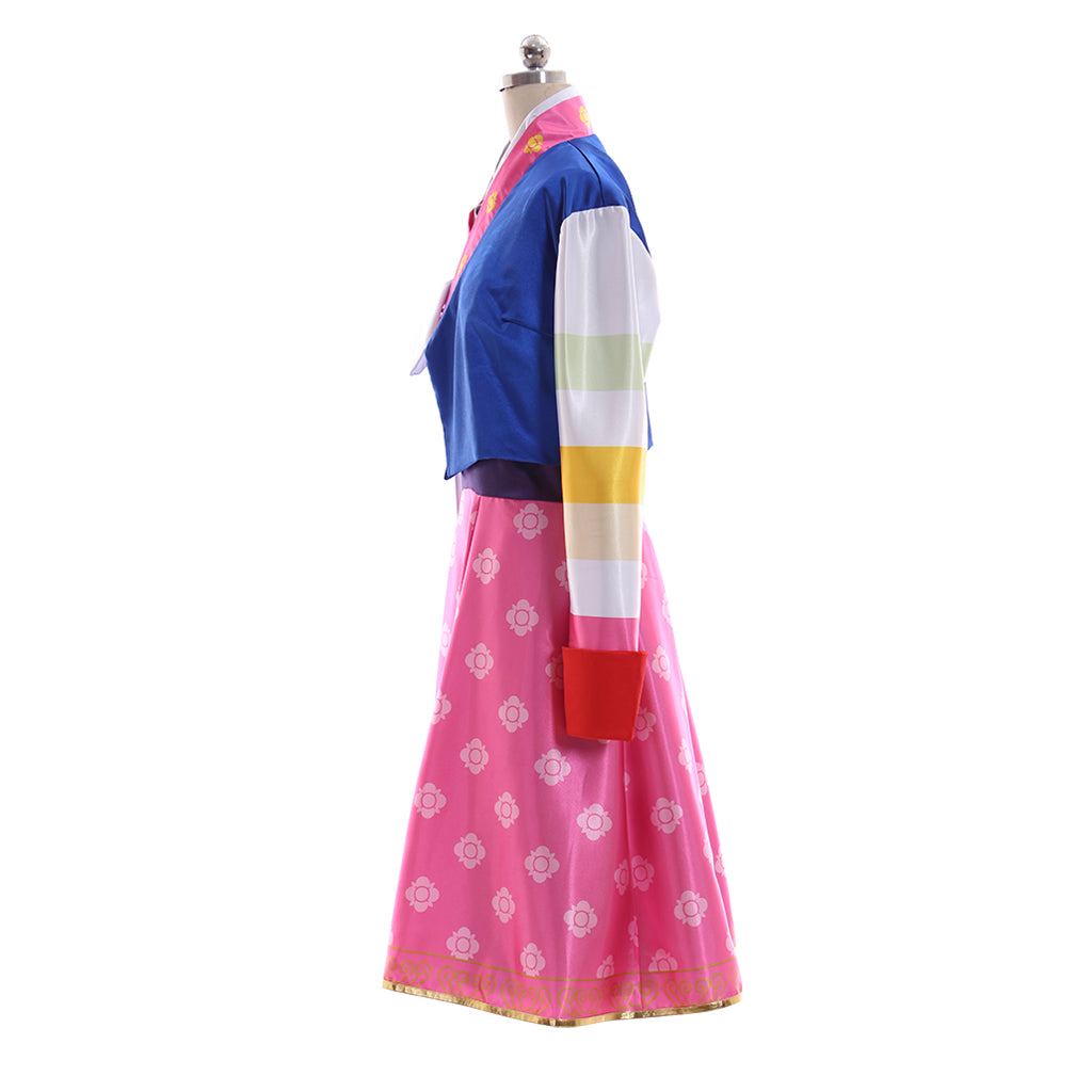 D.Va Hanbok Style Cosplay Costume - Cute Overwatch Game Outfit for Girls-Astricos