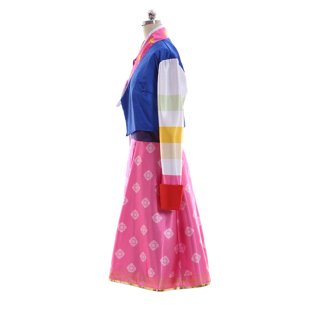D.Va Hanbok Style Cosplay Costume - Cute Overwatch Game Outfit for Girls-Astricos