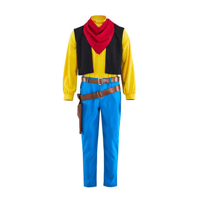 Lucky Luke Cowboy Cosplay Costume – Authentic Official Outfit for Fans & Collectors-Astricos
