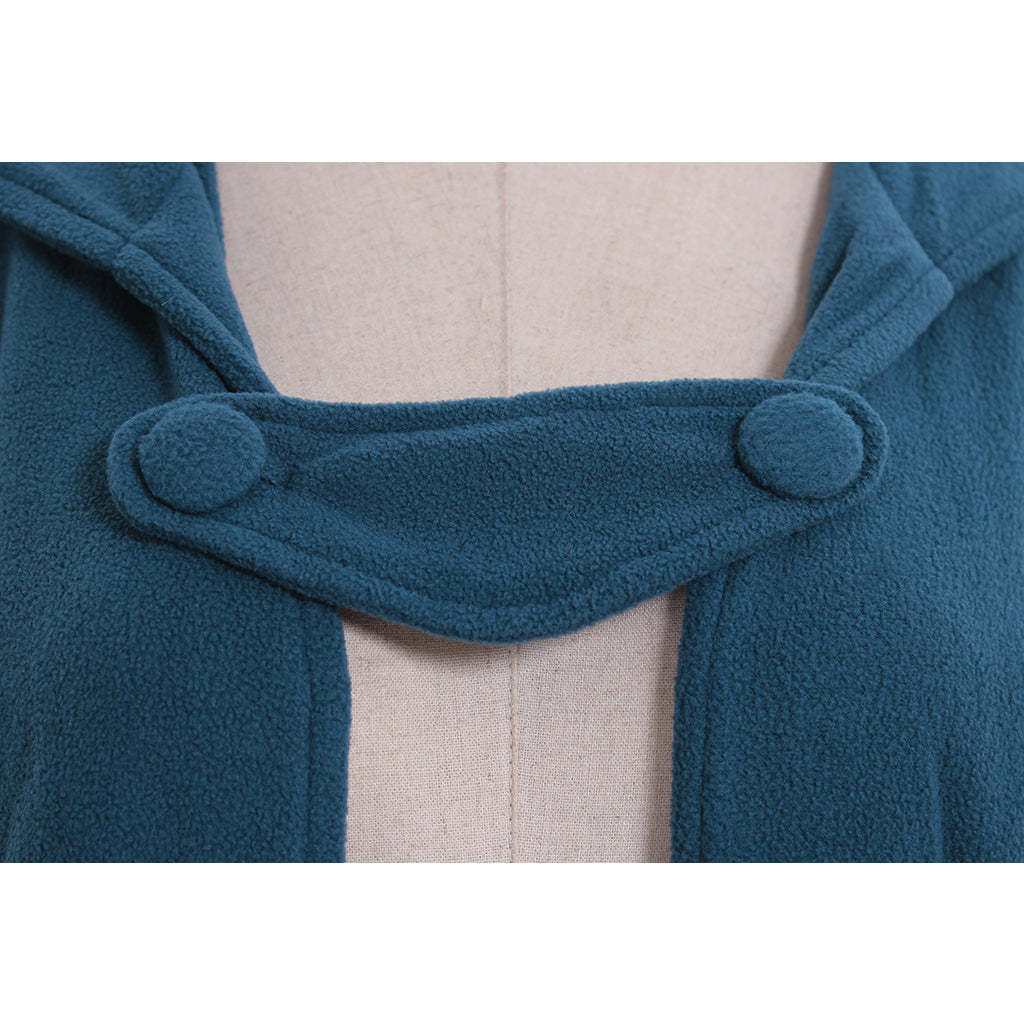 Gothic Winter Cloak Hooded Trench Coat for Women - Elegant Victorian Style Cape-Astricos