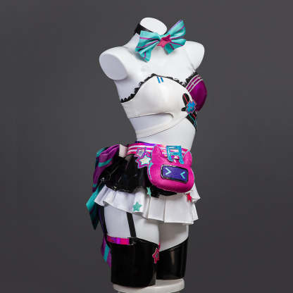 Muse Dash Miku Rin Len Uniform Cosplay Costume | Anime Plus Size Halloween Outfit | Astricos-Astricos