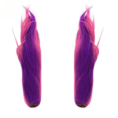 LOL Star Guardian Xayah Cosplay Wig - 65cm Long Pink Purple Rebel Wigs with Ears & Heat Resistant-Astricos