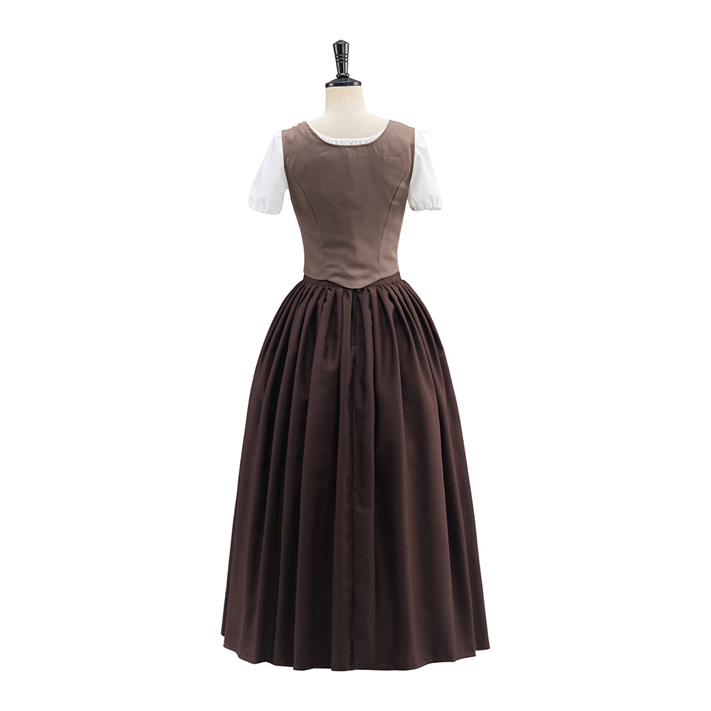 Outlander Brown Suit Skirt Cosplay Costume – Authentic & Detailed Replica for Fans-Astricos