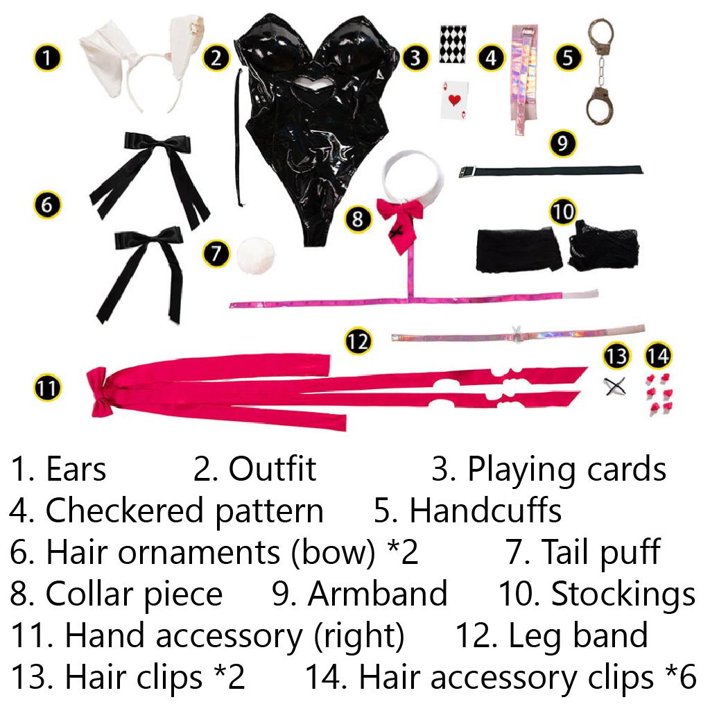 Hatsune Miku Rabbit Hole Cosplay Costume - Official Vocaloid Outfit-Astricos