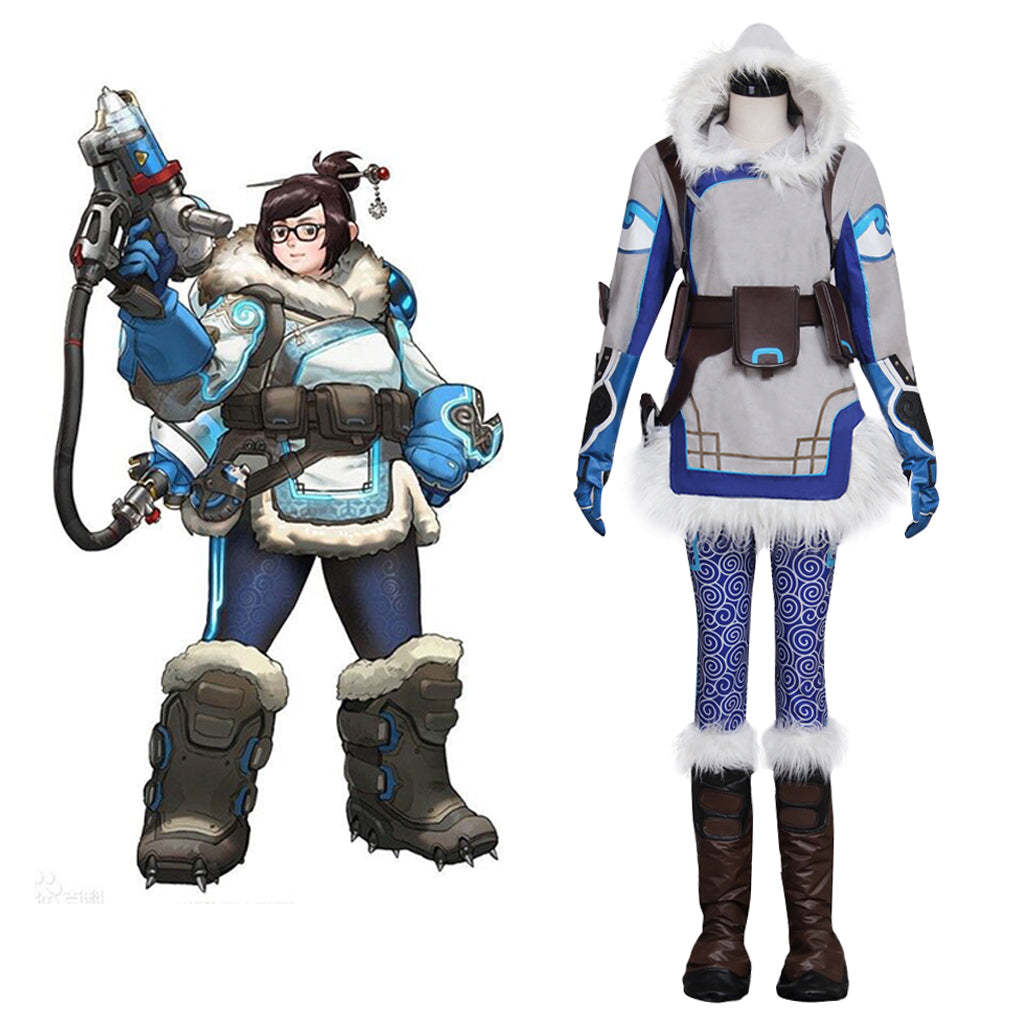 Mei Cosplay Soldier Costume - Overwatch Fantasia Battle Uniform Suit | Astricos-Astricos