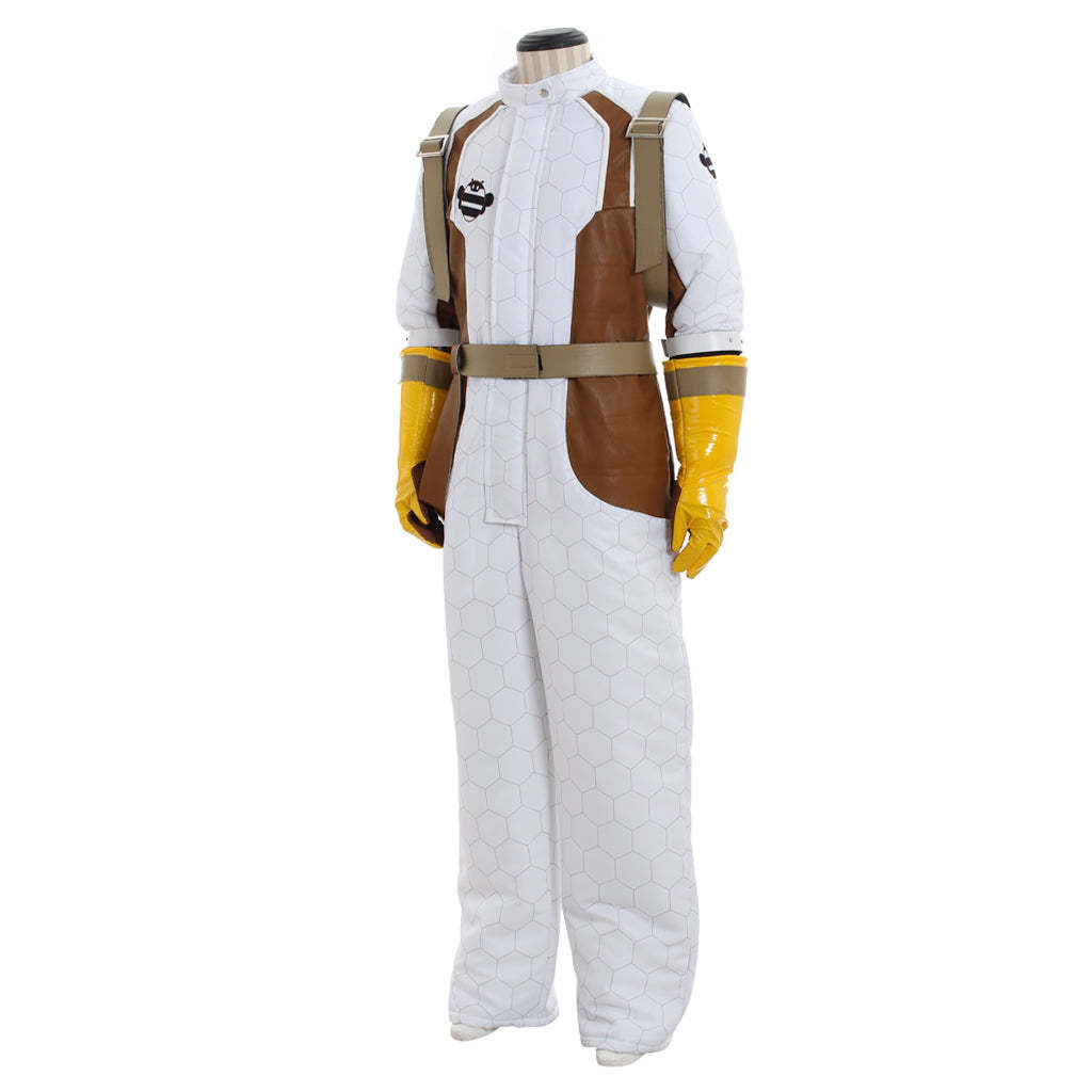 Mei Overwatch Cosplay Costume - Women's White Climatologist Jumpsuit Full Set-Astricos