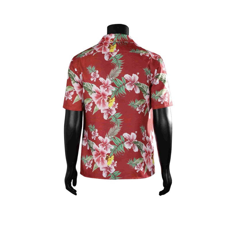 Kasuga Ichiban Cosplay Shirt - Official Game-Inspired Short Sleeve Beach Shirt for Men-Astricos