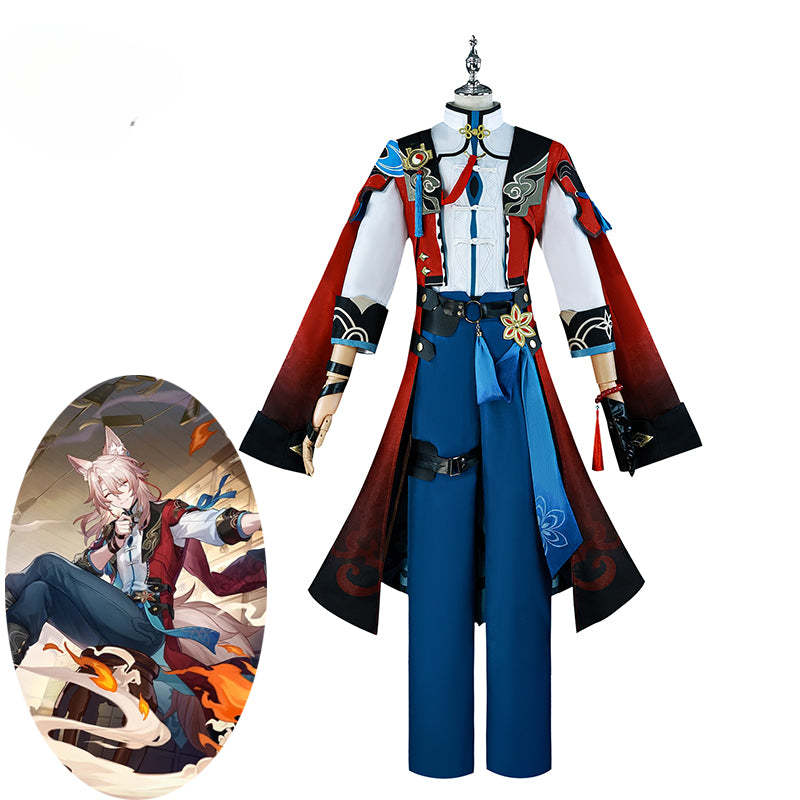 Honkai Star Rail Jiaoqiu Cosplay Costume - Foxian Healer Outfit for Men-Astricos