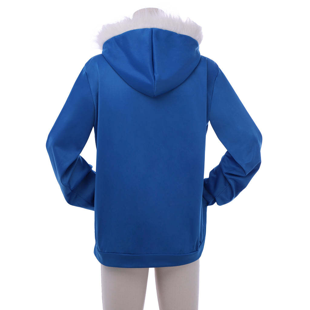 Undertale Sans Cosplay Costume for Men – Blue Hoodie Game Outfit | Astricos-Astricos
