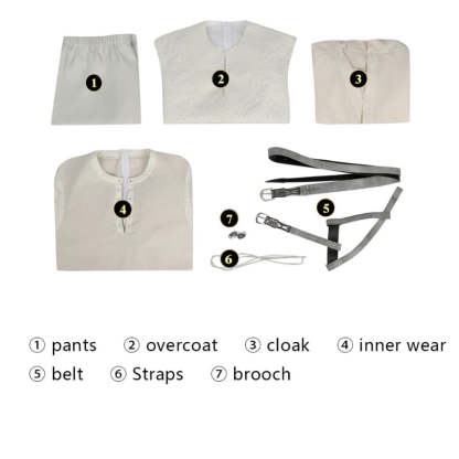 Gandalf the White Cosplay Costume Full Set - Lord of the Rings Premium Outfit-Astricos