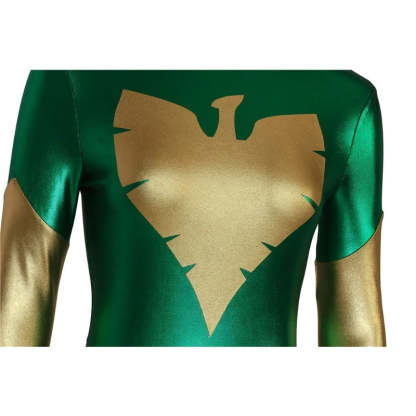 Green X-Men Dark Phoenix Jean Grey Cosplay Jumpsuit Costume | Astricos-Astricos