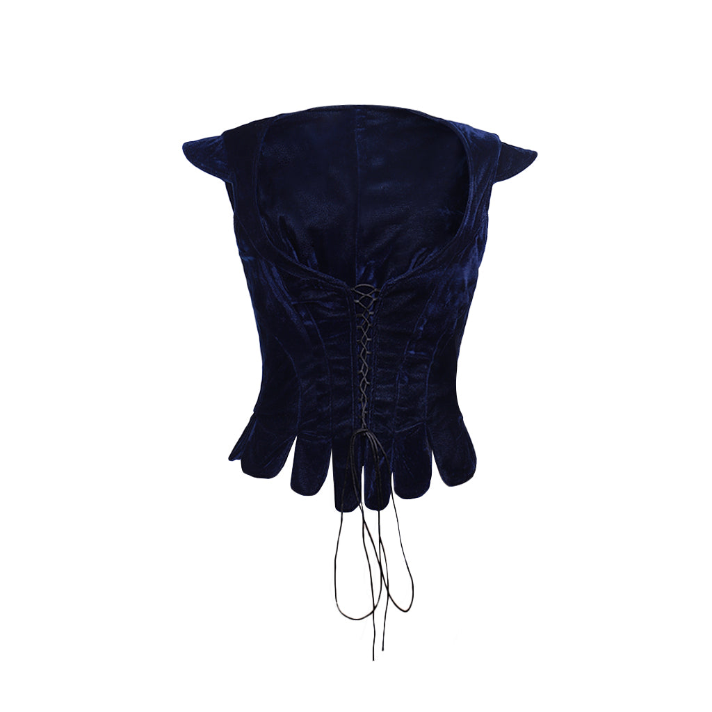 Vintage Medieval Princess Dress - Victorian Corset Tudor Queen Forest Vest | Astricos-Astricos