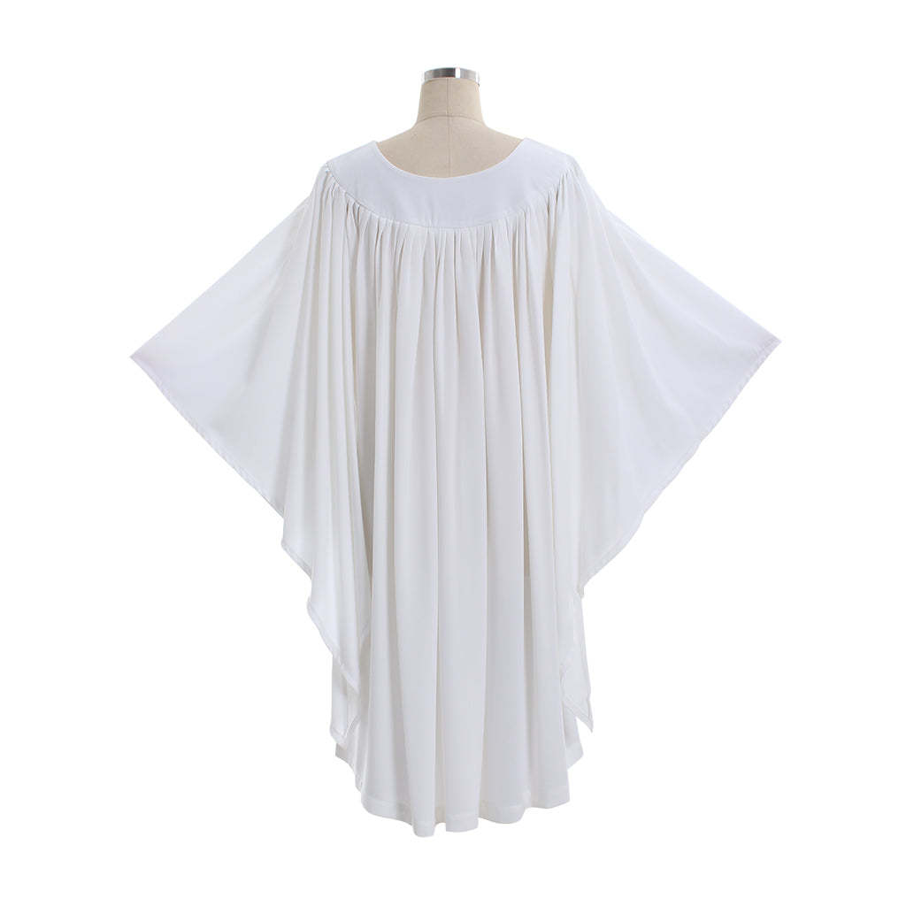 Traditional Women's Church ALB White Vestments Chasuble - Catholic Priests Clergy Surplice Costume | Astricos-Astricos