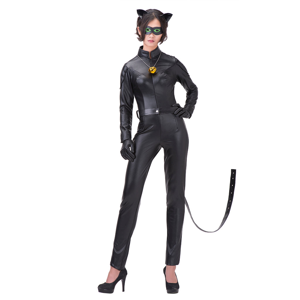 Authentic Miraculous Ladybug Cat Noir Black Jumpsuit Costume | Astricos-Astricos