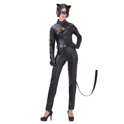 Authentic Miraculous Ladybug Cat Noir Black Jumpsuit Costume | Astricos-Astricos