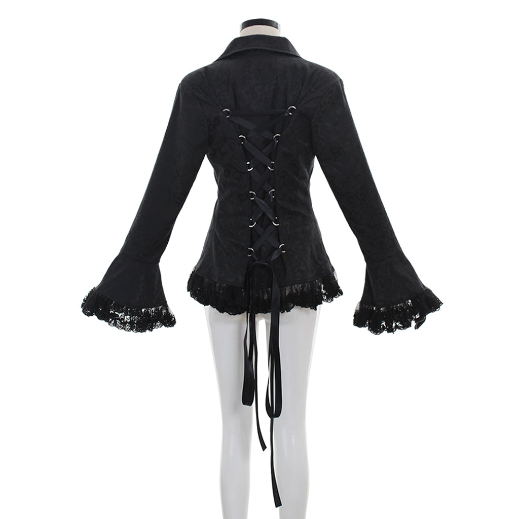 Victorian Renaissance Retro Lace Jacket for Women - Steampunk Medieval Noble Princess Coat-Astricos