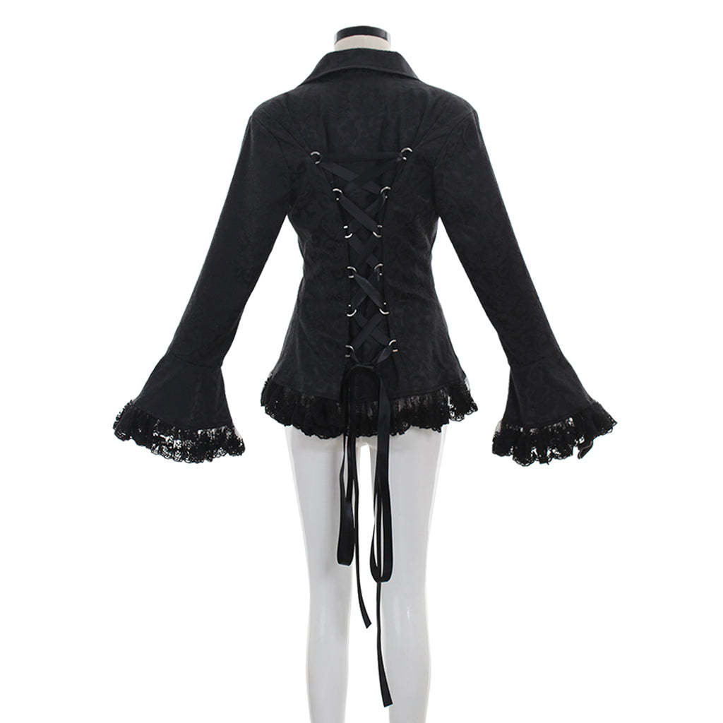Victorian Renaissance Retro Lace Jacket for Women - Steampunk Medieval Noble Princess Coat-Astricos