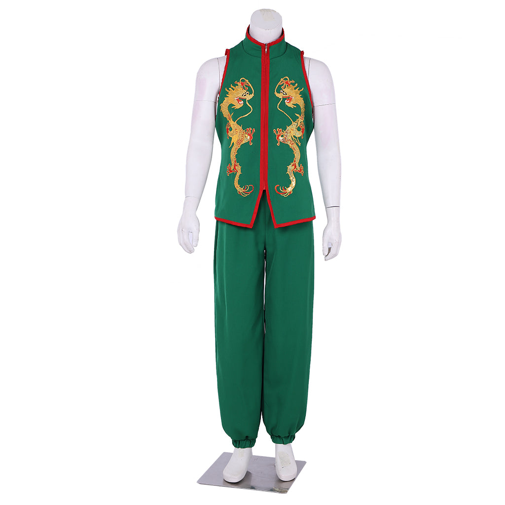 Sie Kensou Cosplay Costume - Men's Blue Kung Fu Suit | The King of Fighters-Astricos