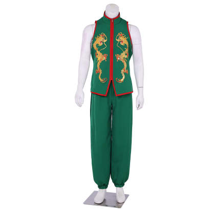 Sie Kensou Cosplay Costume - Men's Blue Kung Fu Suit | The King of Fighters-Astricos