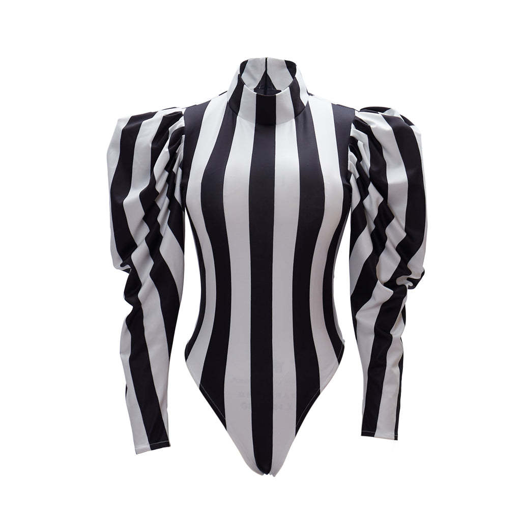 Official Licensed Beetlejuice Jumpsuit Cosplay Costume – Perfect for Halloween & Cosplay Events-Astricos