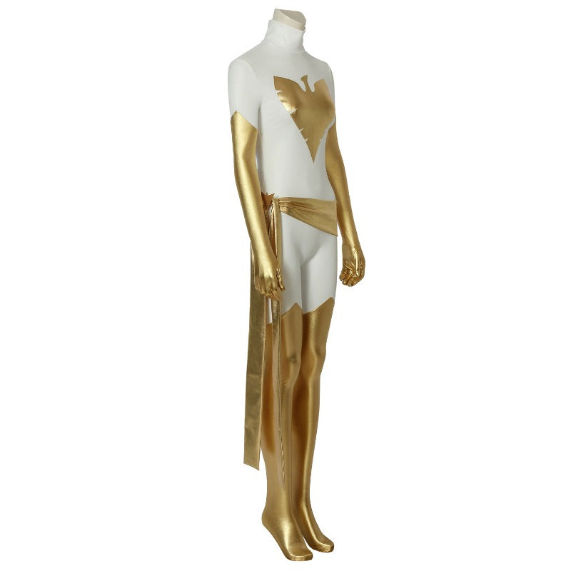 Phoenix X-Men Pearl White Spandex Cosplay Costume - Official Movie Replica-Astricos