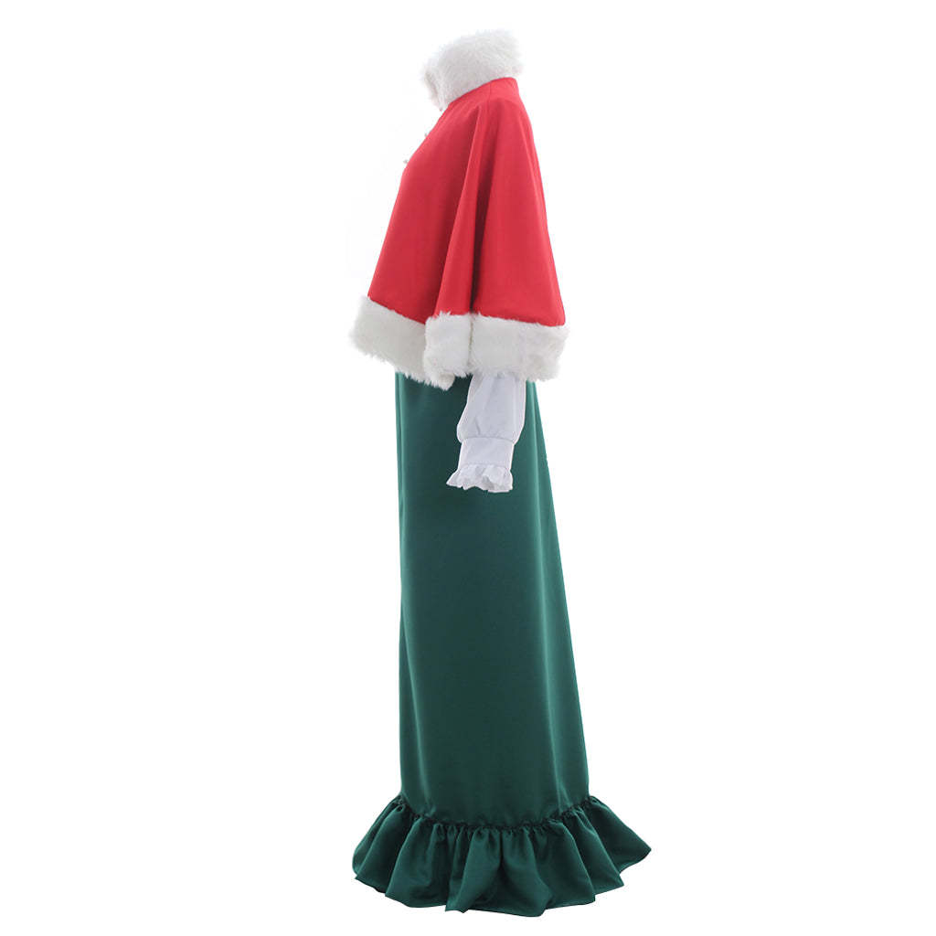 Vintage Medieval Victorian Red & Green Top Dress Hat - Cosplay Costume for Adults-Astricos