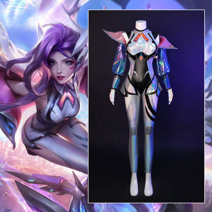 LOL Battle Dove Seraphine Cosplay Costume - Anima Squad Outfit for Halloween & Conventions-Astricos