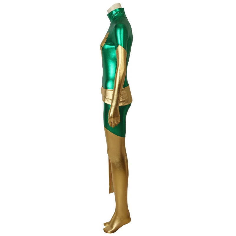 Green X-Men Dark Phoenix Jean Grey Cosplay Jumpsuit Costume | Astricos-Astricos