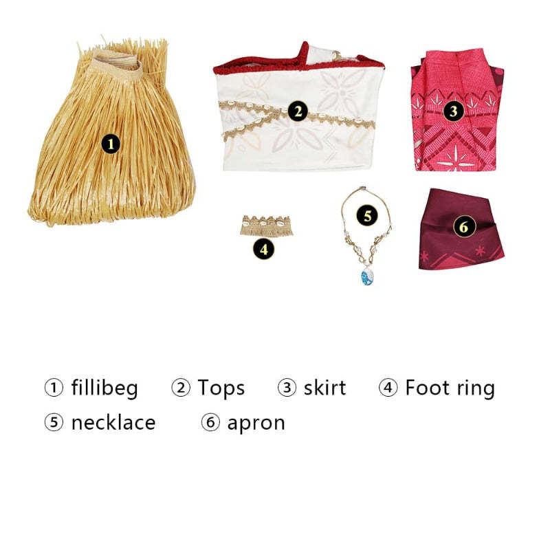 Moana Cosplay Costume - Ocean Romance 2 Anime Stage Performance Outfit-Astricos