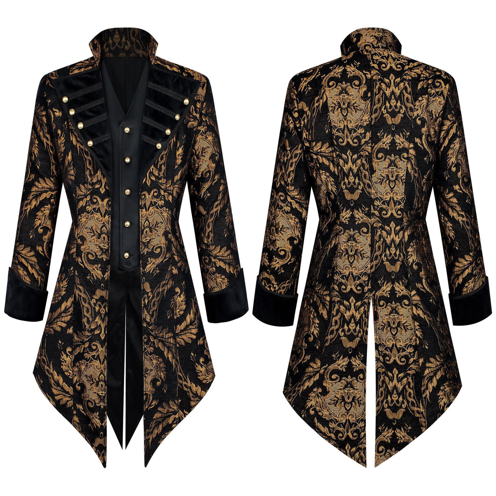 Gothic Victorian Tailcoat Jacket, Custom‑Made for Medieval Themed Events