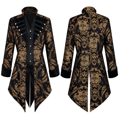 Gothic Victorian Tailcoat Jacket, Custom‑Made for Medieval Themed Events