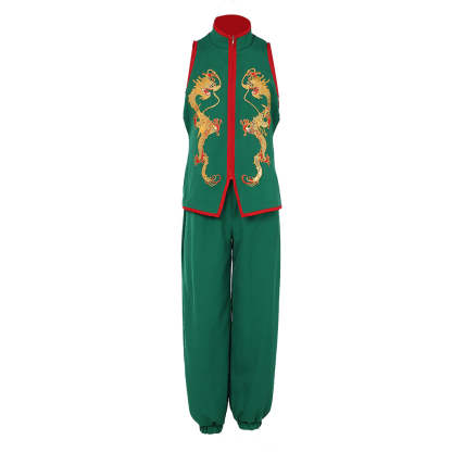 Sie Kensou Cosplay Costume - Men's Blue Kung Fu Suit | The King of Fighters-Astricos