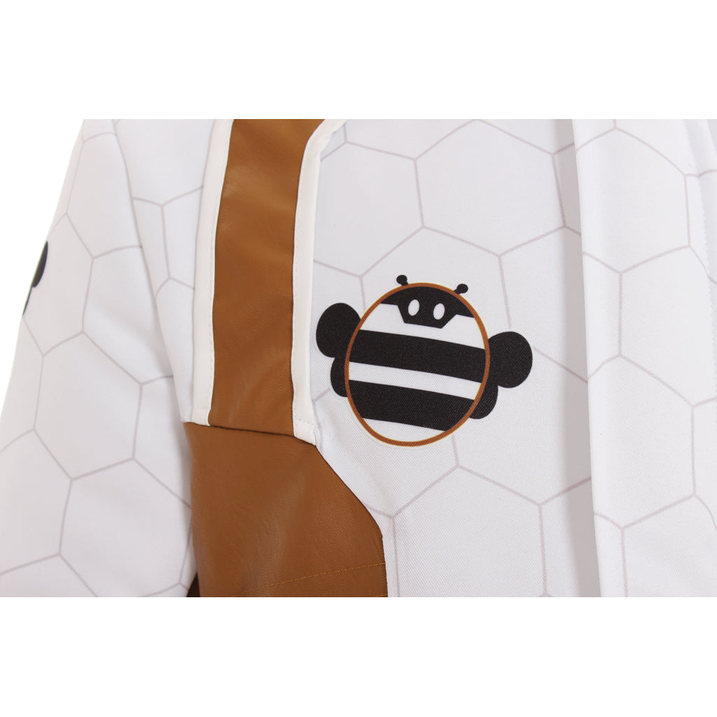 Mei Overwatch Cosplay Costume - Women's White Climatologist Jumpsuit Full Set-Astricos