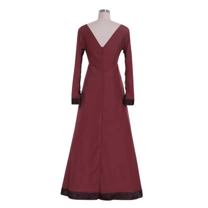 Medieval Royal Court Queen Princess Robe Dress for Regency Tudor Tea Party & Ball-Astricos