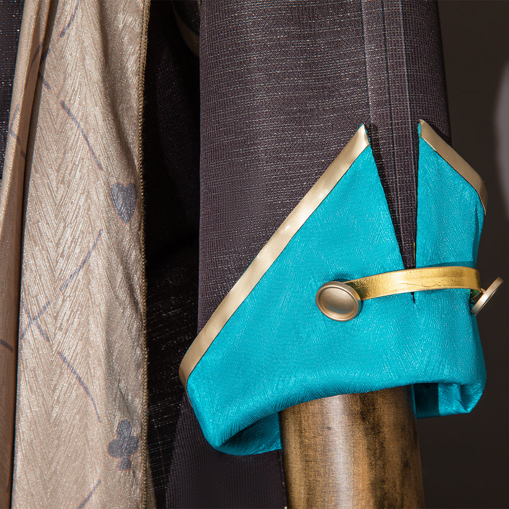 Honkai Star Rail Aventurine Cosplay Costume Wig & Earrings Set | Authentic Game Cosplay Accessories-Astricos