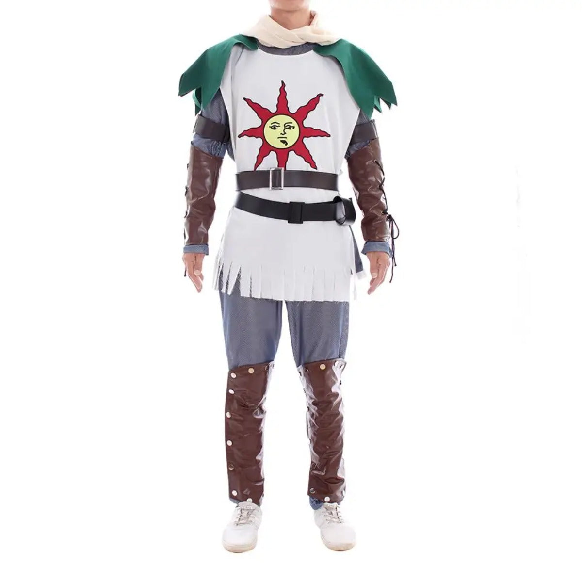 Sun Warrior Solaire Cosplay Costume - Dark Souls Anime Premium Outfit-Astricos
