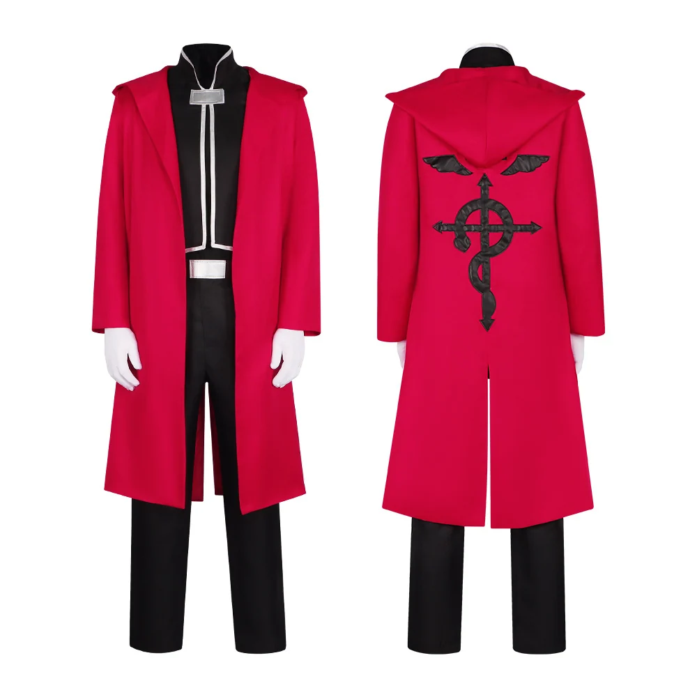Edward Elric Fullmetal Alchemist Cosplay Custom Outfit for Halloween & Comic Con
