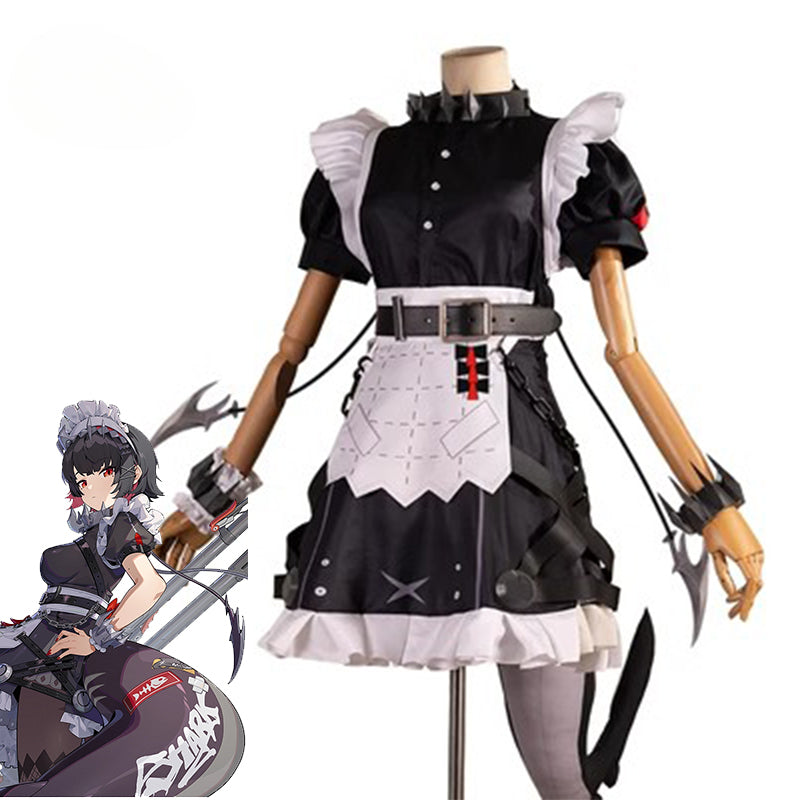 Zenless Zone Zero Ellen Joe Victoria Maid Uniform Cosplay Costume | Astricos-Astricos